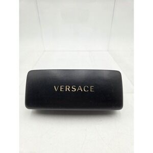 Versace Eyeglass Sunglass Clamshell Black Hard Case 6" Sealed Cleaning Cloth